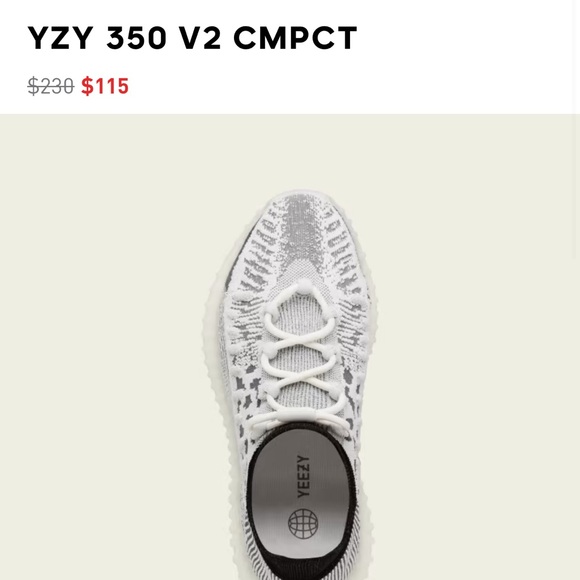 Yeezy 350 V2 CMPCT size 8 *BRAND NEW*